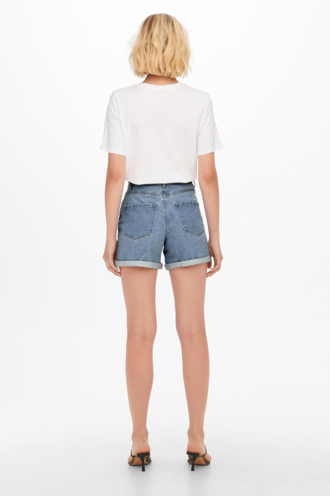 ONLVEGA HW MOM SHORTS NOOS 15230571 LIGHT BLUE DENIM